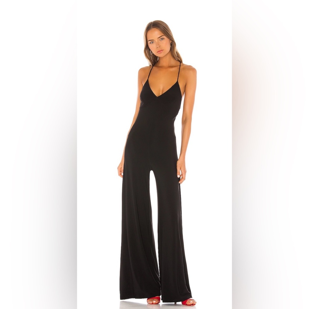 Norma Kamali Low Back Slip Bodysuit in Black
